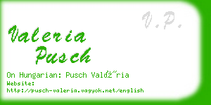 valeria pusch business card